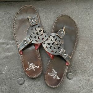Freebird Moon & Stars Brown Leather sandals